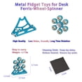 thumbnail image 2 of Rueda giratoria Fidget Toy Samisoler, metal, 6 rodamientos, 7 cm, 2 of 9