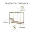 thumbnail image 6 of DHP Modern Metal Canopy Platform Bed Frame, Twin, Gold, 6 of 13