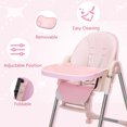 TOBBI Convertible High Chair for Babies & Toddlers, Folding Highchair