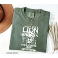 thumbnail image 3 of Christian Comfort Colors Shirt - You've Got A Lion Inside Of Those Lungs - Women’s White Religious T-Shirt & Sweatshirt, 3 of 8