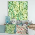thumbnail image 2 of Designart 'Tropical Green Leaves of Monstera' Tropical Framed Canvas Wall Art Print, 2 of 5
