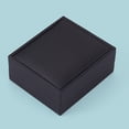 thumbnail image 7 of 1pc PU Leather Jewelry Storage boxes Rectangle Black 8.45x7.4x3.8cm DIY, 7 of 7
