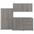 thumbnail image 2 of Pemberly Row 5 Piece Modular Garage Storage Set With Cabinets in Platinum Gray, 2 of 8