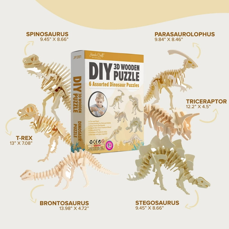 3D Puzzle Wood Insects & Arachnicd (6 pack bundle) – Hands Craft
