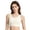 White, variant on Seamless Compression Yoga Bra for Daily Casual Wear with Flat Shaping and Maximum Coverage Racerback Wireless Bust Support for Fitness and Workouts, XXL, Khaki
