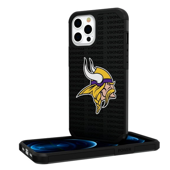 Minnesota Vikings iPhone Rugged Case with Text Design