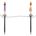 thumbnail image 3 of Northlight LED Lighted Skeleton Candle Halloween Decorations – 8.75' - Set of 6, 3 of 7