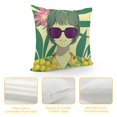 thumbnail image 4 of YINGXI  Summer Fruit Throw Pillow Covers Watermelon Pineapple Pillow Cases Pink Yellow Decorative Cushion Covers for Sofa Couch Living Room 22x22in, 4 of 5