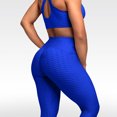 thumbnail image 2 of 26"Neon Blue leggings for women,M, 2 of 3