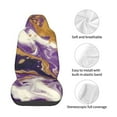 thumbnail image 4 of Yiaed Purple Gold Marble Swirls Print Car Seat Covers,Universal Auto Seats Protector Fits for Car,SUV Sedan,Truck,Automotive Seat Covers & Accessories, 4 of 5