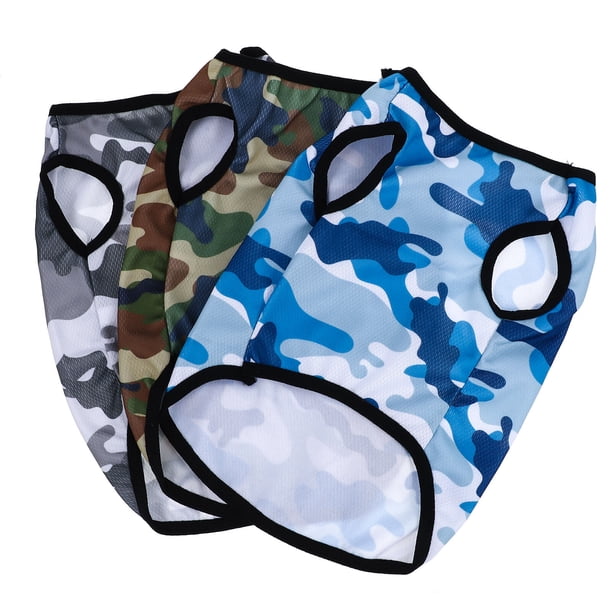 HEALEEP 3Ud Vestido Para Perro Con Patrón De Adorable Y Material Elástico Cómodo
