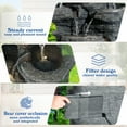 thumbnail image 5 of Magic Union 10-Tier Cascading Rock Water Fountain, 40" H Outdoor Freestanding Fountain with LED Lights and Pump, Outdoor Garden Waterfall Decor for Patio, Yard and Deck Decor, Natural Stone Look, 5 of 8