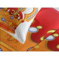 thumbnail image 4 of Ambesonne King Quilted Bedspread Set 3 Pcs, Majestic Royal Sign Crown, Queen Size, Marigold Orange, 4 of 5