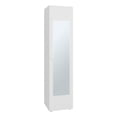 thumbnail image 1 of Home Linen Tall Cabinet with Single Door and One Mirror Engineered Wood White, 1 of 8