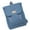 Blue, variant on Adjustable Height Nylon Flip Top Backpack with Large Storage Rucksack Casual Daypack for School Work Travel