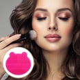 thumbnail image 2 of Unique Bargains 1 Pc Durable Makeup Brush Storage Cleaner Rose Red, 2 of 7