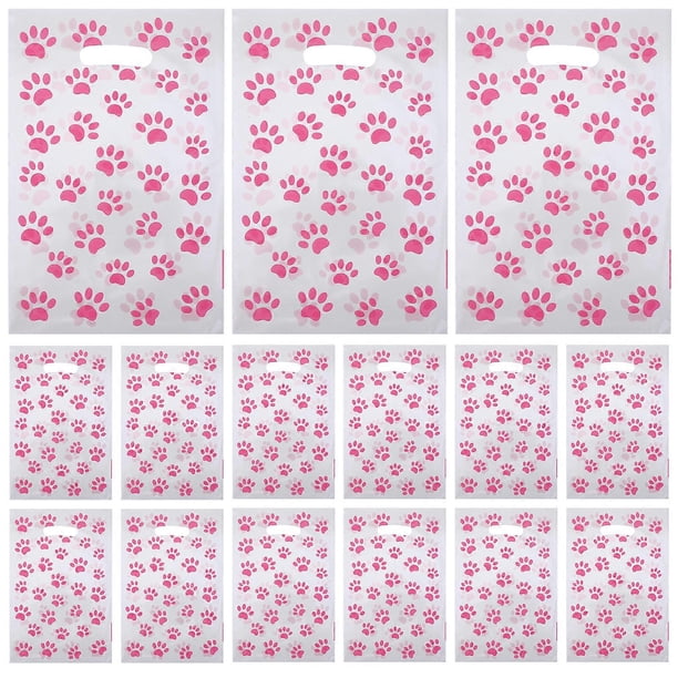Gift Bags 50Pcs Multi Color Opp Versatile Usage Dog Paw Goodies Bags for Storage