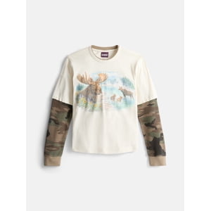 Weekend Academy Boys Layered Look Graphic Tee