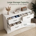 thumbnail image 5 of Dresser for Bedroom, Lofka 6 Drawer Dresser with Metal Handle, Chest of Drawers for Living Room, 5 of 10