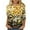 Yellow Tops for Women _c, variant on Women's Fashion 2024 Dressy Casual Tops for Lady Flora Print 3/4 Sleeve Loose Fit Flowy Tunic Tops Vintage Spring Elegant Shirts Round Neck Blouse Summer Clothes for Teen Girls Yellow T Shirts S