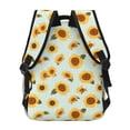 thumbnail image 4 of Fotbe Vintage White Polka Dot Sunflower Pattern Casual Backpack for School, Travel, and Outdoor Activities - Durable, Lightweight, and Comfortable, 4 of 5