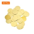 thumbnail image 3 of Uxcell 40pcs Brass Round Stamping Blank DIY Label Tags 35mm for Craft, Pendant Decoration, 2mm Single Side Hole, 3 of 6