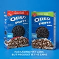 thumbnail image 3 of Post OREO PUFFS™ Cereal, Crunchy Chocolatey Breakfast, 16.5 oz Box, 3 of 14