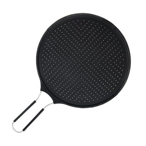Premium Splatter Guard for Frying Pan & Food Strainer and Universal Cookware 12" Stops 99 of
