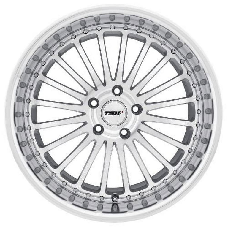 Tsw Silverstone 20X8.5 5X120 20Et 76.1Cb Silver W/ Mirror Cut Face