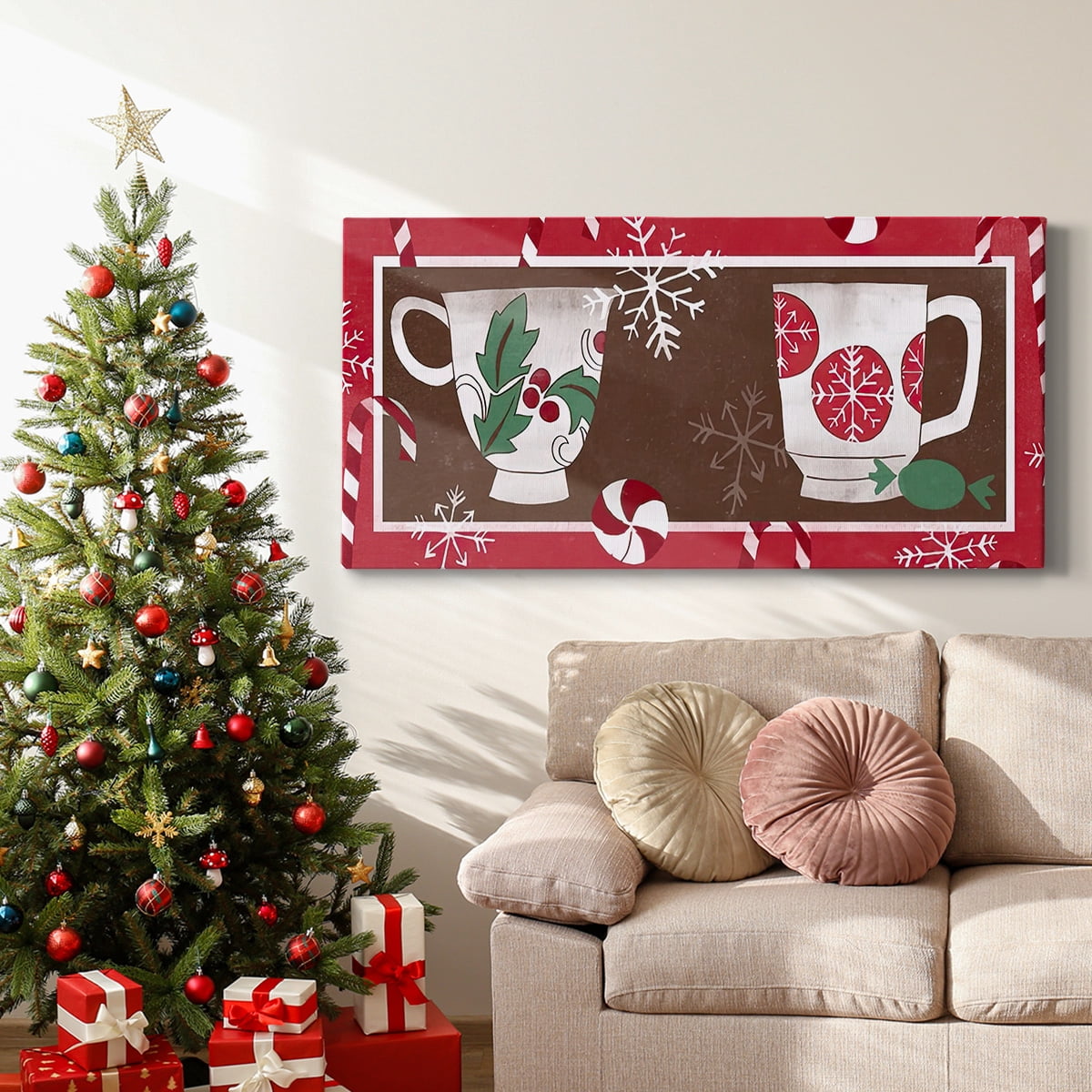 Cozy Cocoa Christmas Collection D- Gallery Wrapped Canvas