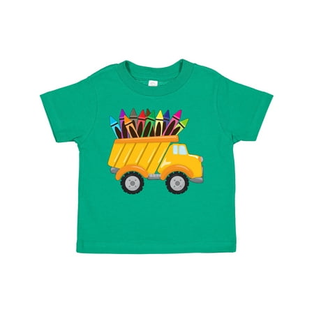 

Inktastic Dumping Truck with Crayons for School Boys or Girls Toddler T-Shirt