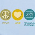 thumbnail image 2 of CafePress - Peace Love Financial Planning Infant Bodysuit - Baby Light Bodysuit, Size Newborn - 24 Months, 2 of 4
