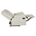 thumbnail image 2 of Kensington Faux Leather Recliner, Cream, 2 of 8