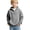 Gray, variant on Boys Fashion Waffle Half Zip Hoodies Oversized Texture Sweatshirts with Pockets Long Sleeve Pullover Teen Preppy Clothes