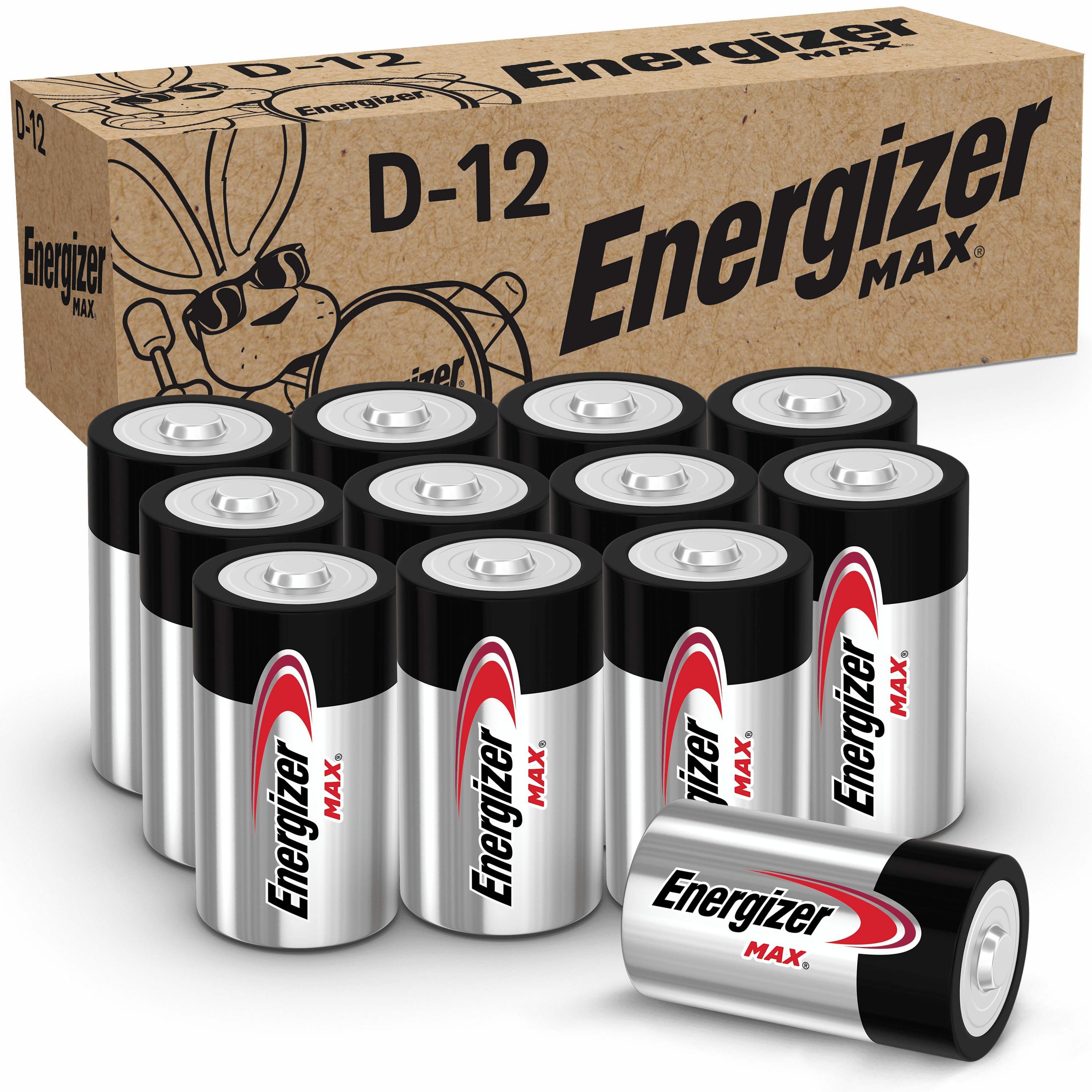 Energizer Max D Batteries Alkaline D Cell Batteries 12 Pack