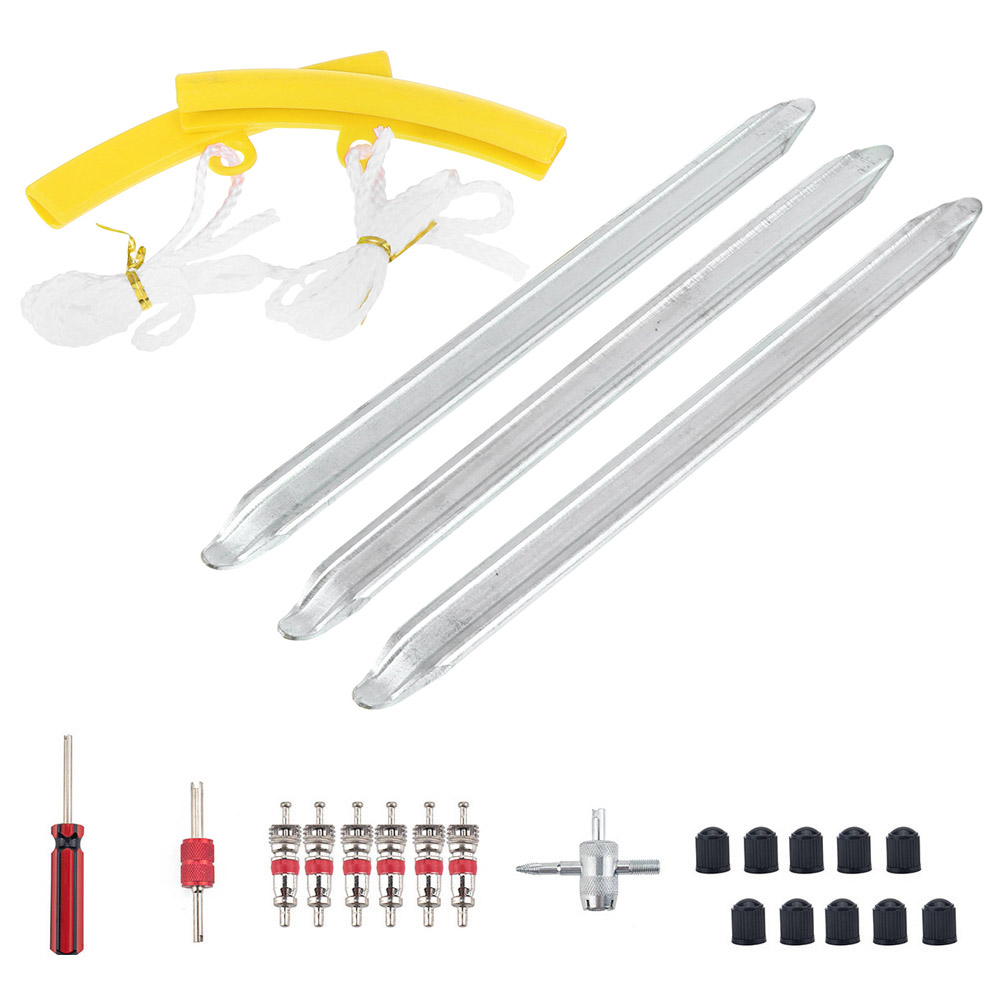 Etereauty Tire Spoons Change Bike Car Kit Tool Set Leverage Replacing