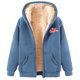 thumbnail image 1 of Puntoco Sudadera Con Capucha Y Cremallera De Manga Larga Con Bolsillos Y forro Polar Cálido Para Mujer, 1 of 4