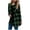 Green, variant on Lightweight Cardigans for Women Long Sleeve Jacket Plaid Fall Fashion Checkered Coat Top Casual Womens Cardigan White M