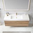 thumbnail image 5 of Palencia 60" Single Sink Wall-Mount Floating Wood Bathroom Vanity No Mirror, 5 of 14