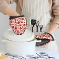 thumbnail image 2 of Cute Tomato Ketchup Oven Mitts Heat Resistant - Soft Lining Silicone Mini Oven Mitts with HangingLoop, Kitchen Oven Gloves Heat Resistant 500℉ for Cooking Baking Microwave, 2 of 7