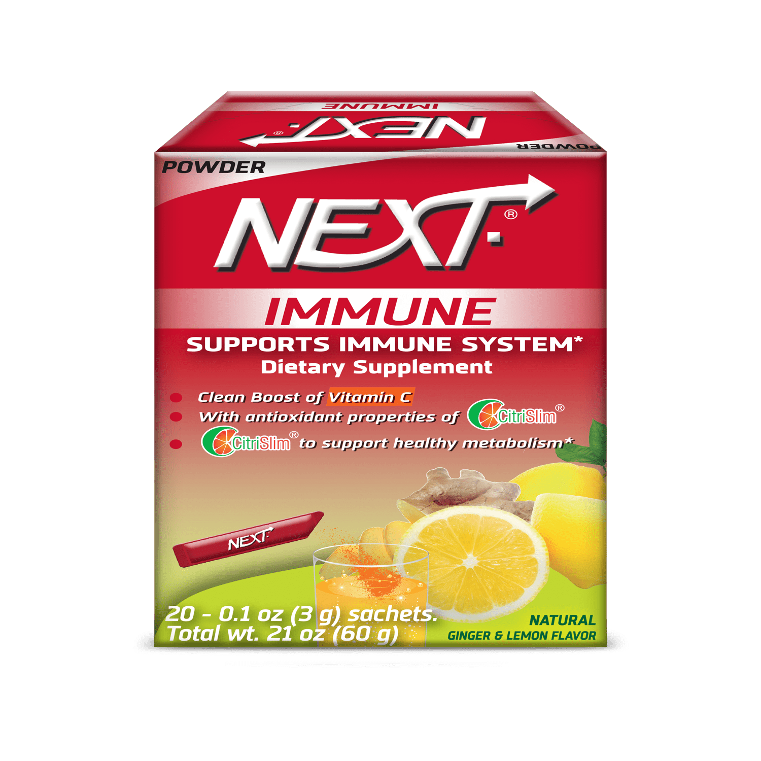 NEXT Immune Support Vitamin C Powder, 20 Count