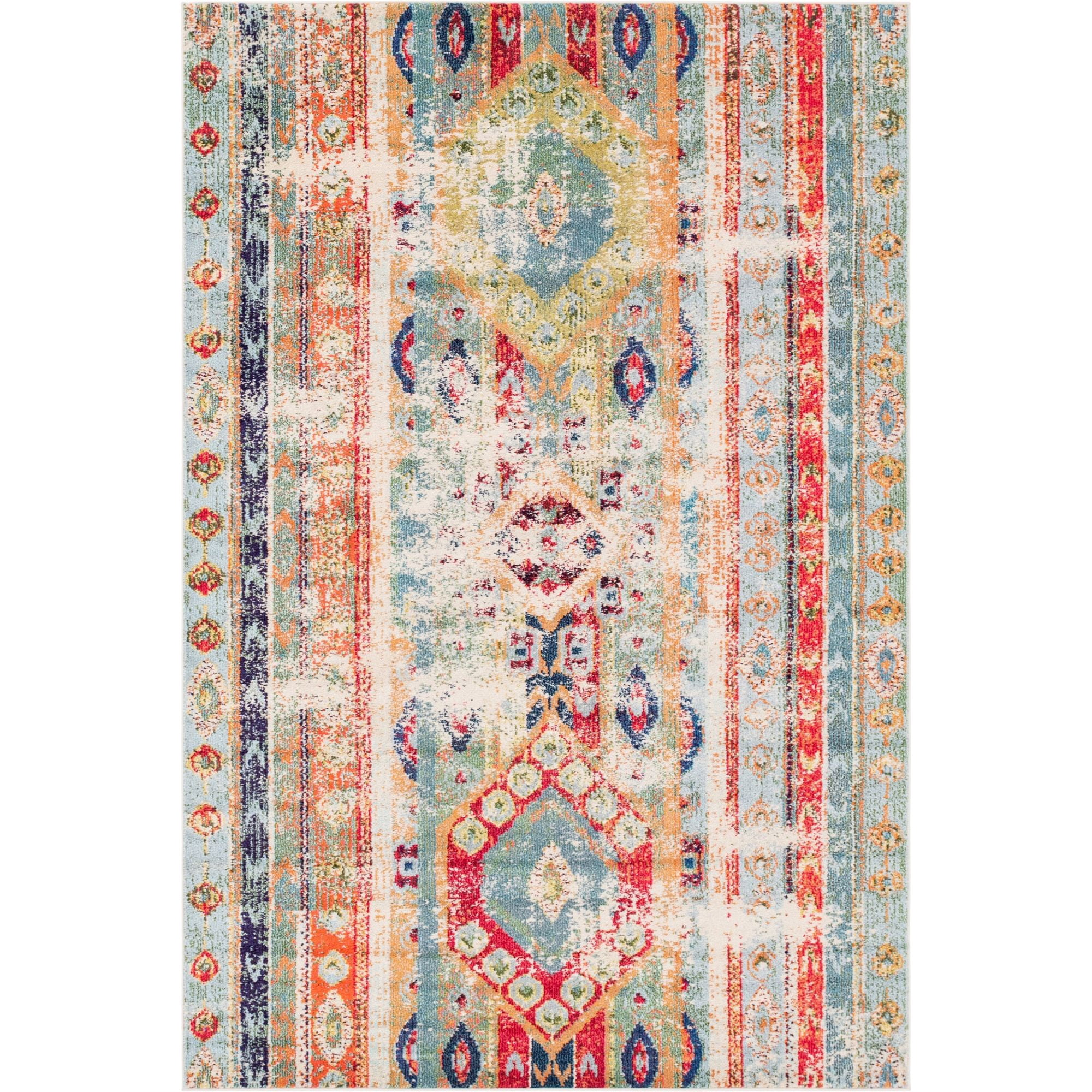 Unique Loom Yellowstone Sedona Rug, Blue, 6' 0 x 9' 0