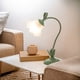 thumbnail image 3 of 1 pieza, creando una atmósfera cómoda en el dormitorio, lámpara de mesa decorativa de estilo artístico con flores verdes, lámpara de lectura alimentada por USB, 3 of 11