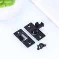 thumbnail image 6 of MERRYHAPY Heavy Duty Stainless Steel Sliding Door Lock with Right Angle Latch, Black Finish, Security Hardware, 6 of 7
