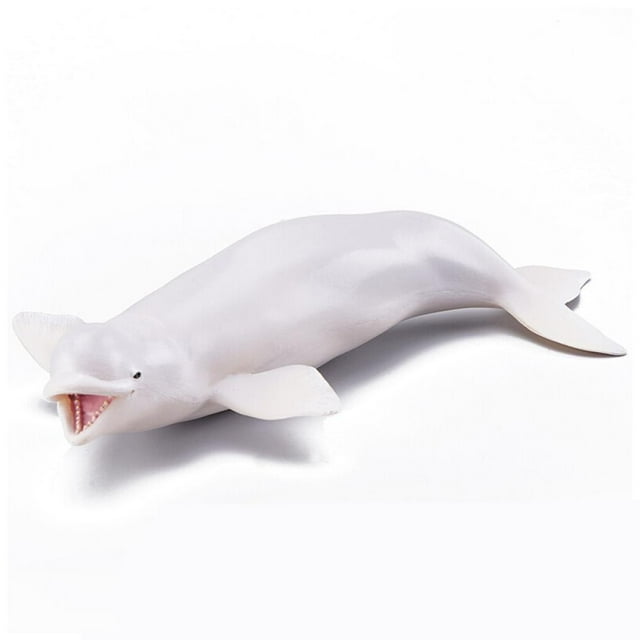 Modelo de animales marinos perfke Figuras Ballena beluga Escultura educativa del mar