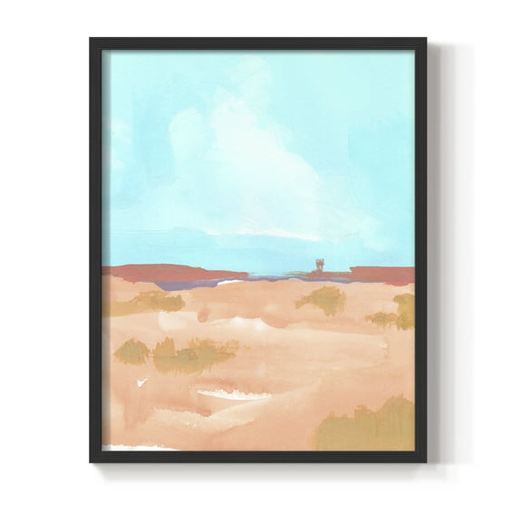 Wide Open Spaces II Framed Print in Black Solid Wood 8 x 10 Framed Print