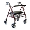 Karman Healthcare R-4700-BD Heavy Duty Rollator-Burgundy