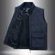 thumbnail image 3 of Chaleco informal de trabajo para hombre Chaleco de hombre Chaleco de hombre Chaleco de hombre de mediana edad Pesca Talla grande Suelto, 3 of 5