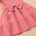 thumbnail image 5 of Leey-World Princess Girl Casual Dress Polka Dots Toddler Layered Tulle Kids Knit Clothing(Pink,6-7 Years), 5 of 9