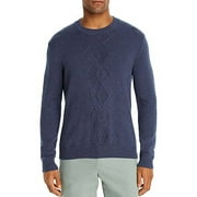 Bloomingdale's BLUESTONE Cotton-Blend Argyle Classic Crewneck Sweater, US Large